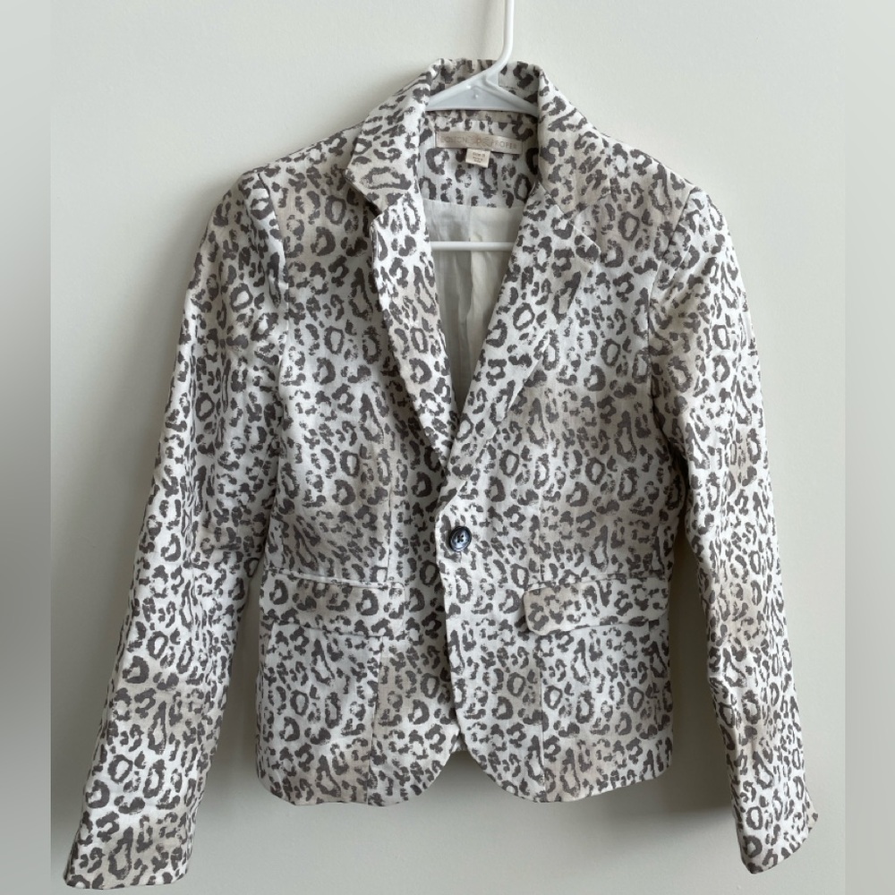 Boston Proper Leopard Print Blazer